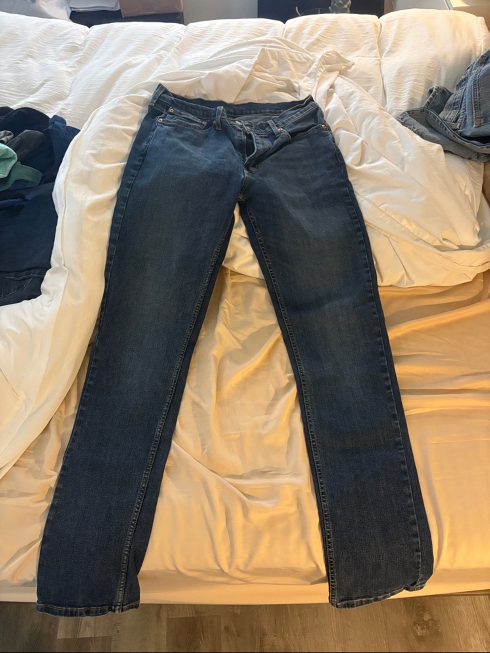 Levi's Straight-Leg Dark Blue Men’s Jeans
